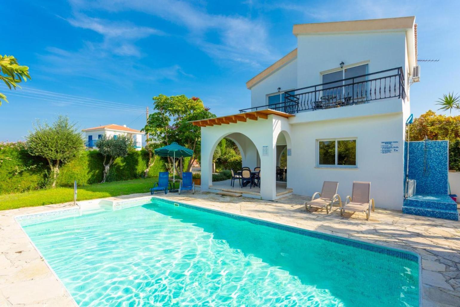 Sun Beach Villa Tria Полис Экстерьер фото